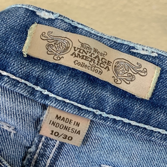 Nine West Vintage America Denim Jean Skirt Blue Size 10. - Picture 6 of 10